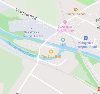 map for THE BLUE BELL INN