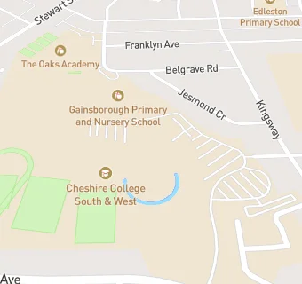 map for South Cheshire College