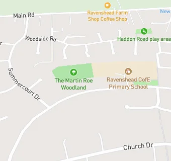 map for Ravenshead C Of E Primary School