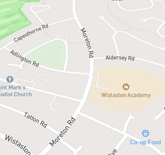 map for Wistaston Academy