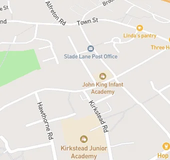 map for John King Infant School