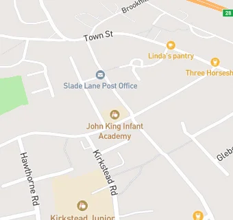 map for John King Infant School