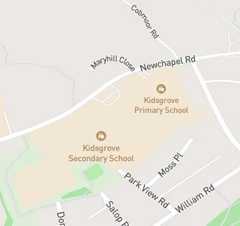 map for Kidsgrove Secondary School