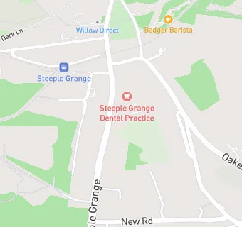 map for Bupa Dental Care, Steeple Grange