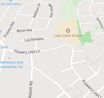 map for Leys Junior School