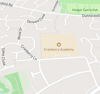 map for Cranberry Infant School