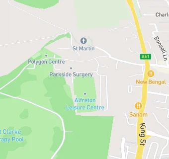 map for Alfreton Leisure Centre