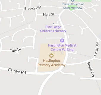 map for Haslington Primary Academy