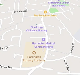 map for Haslington Surgery