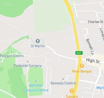 map for Parkside Surgery