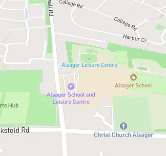 map for Alsager School