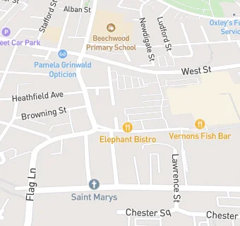 map for Victoria Street Dental Practice