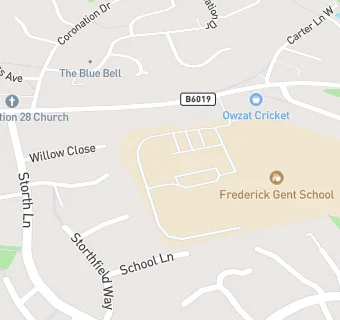 map for Frederick Gent School