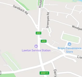 map for The Lawton Arms