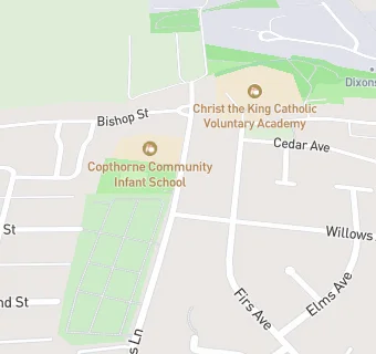 map for Copthorne Infant School