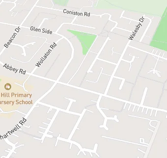 map for Abbey Hill Primary  School