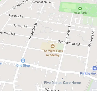 map for The West Park Academy