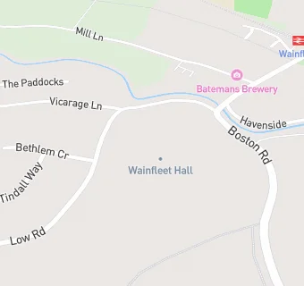 map for Wainfleet Hall