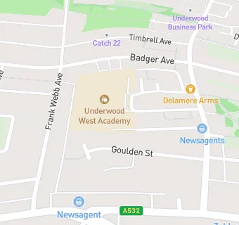 map for Underwood West Primary School