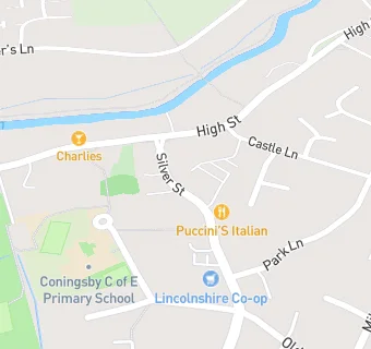 map for The Coningsby Community Hall