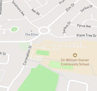 map for Sir William Stanier Community School