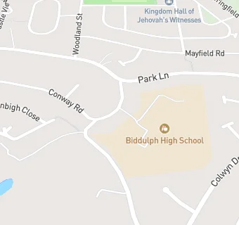 map for BIDDULPH HIGH SCHOOL