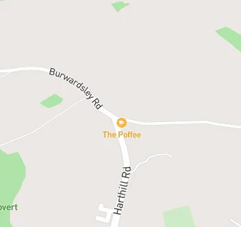 map for Burwardsley Post Office