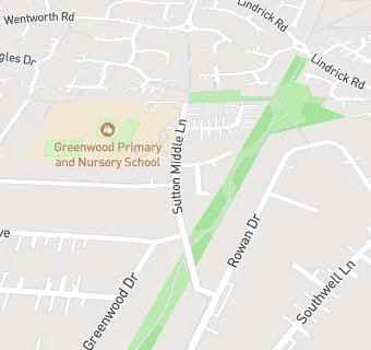 map for Greenwood  Primary and Nursery School