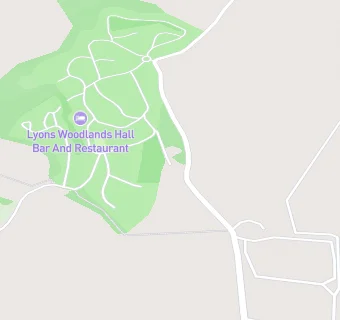 map for Lyons Woodlands Hall Bar And Restaurant