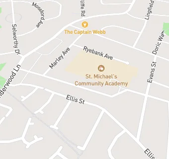 map for Breakfast Club, After School Club & Nursery at St Michaels Academy