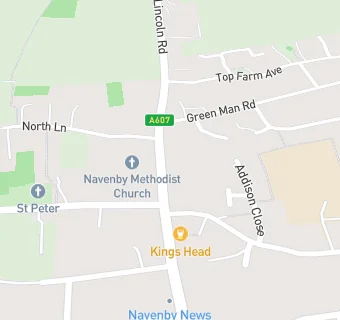 map for The Old Filling Station (Navenby) Ltd