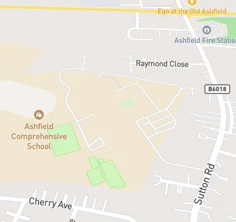 map for Ashfield Comprehensive School