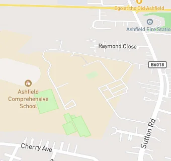 map for Ashfield Comprehensive School