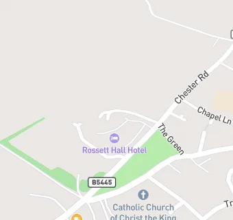 map for Rossett Hall Hotel