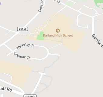 map for Rossett community cupboard