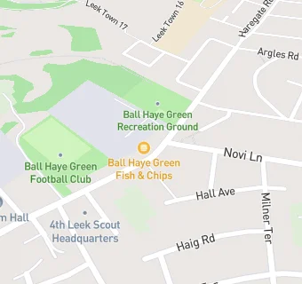 map for Ball Haye Green Quality Fish & Chips