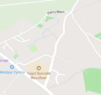 map for Ysgol Waunfawr