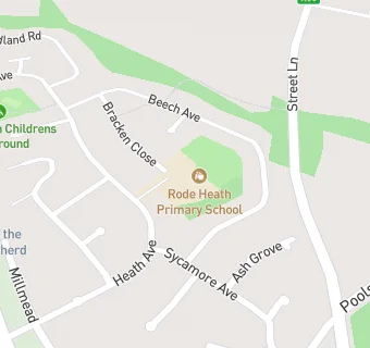 map for Rode Heath Primary School