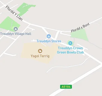 map for Ysgol Terrig