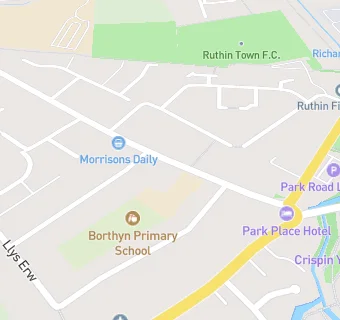 map for Ruthin - Borthyn Controlled