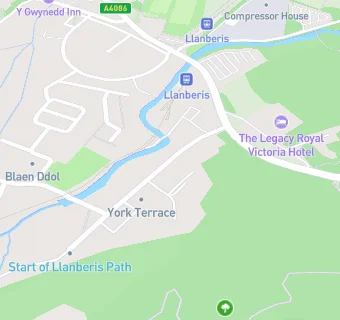 map for Hafod Eryri