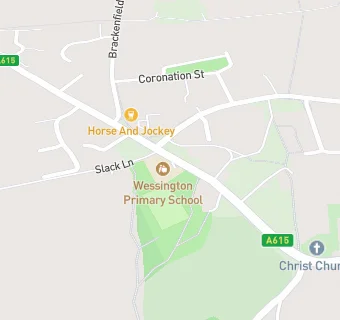 map for Wessington Primary School