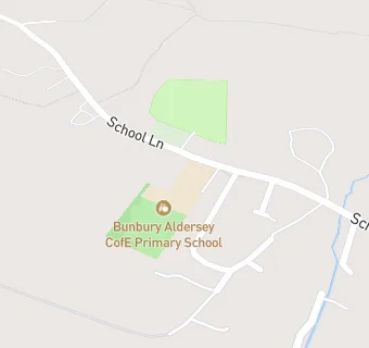 map for Bunbury Aldersey CofE Primary School