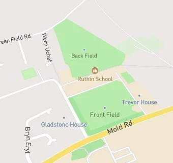 map for Ruthin School