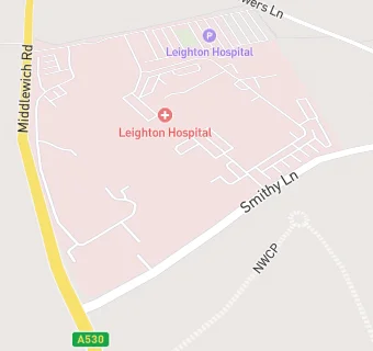 map for LEIGHTON HOSPITAL