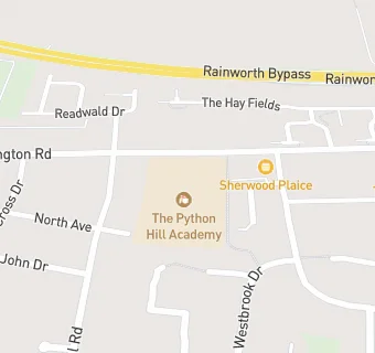 map for Python Hill Primary School