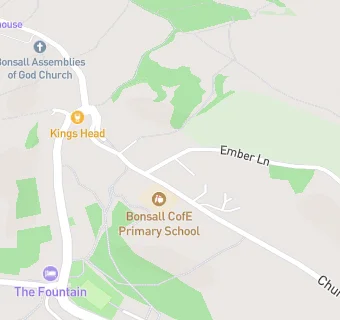 map for Bonsall Church Of England (Aided) Primary School