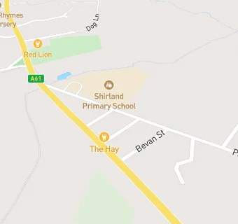 map for Shirland Primary School