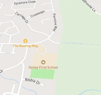 map for OXHEY FIRST SCHOOL