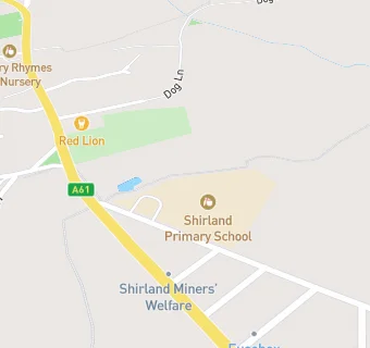 map for Shirland Primary School